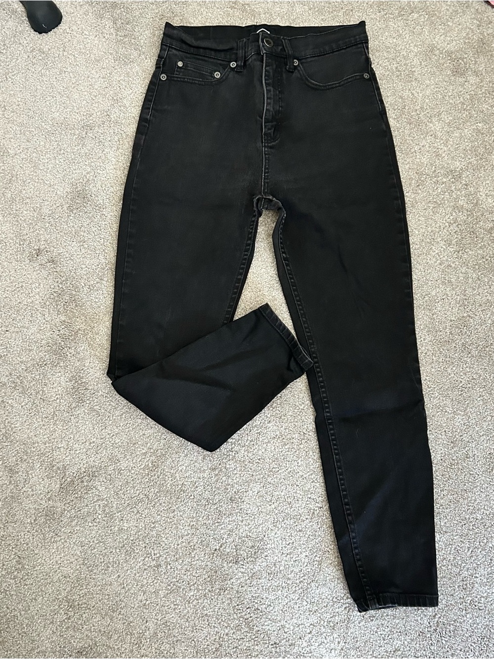 RVCA Women's High-Rise Solar Black Skinny Jeans